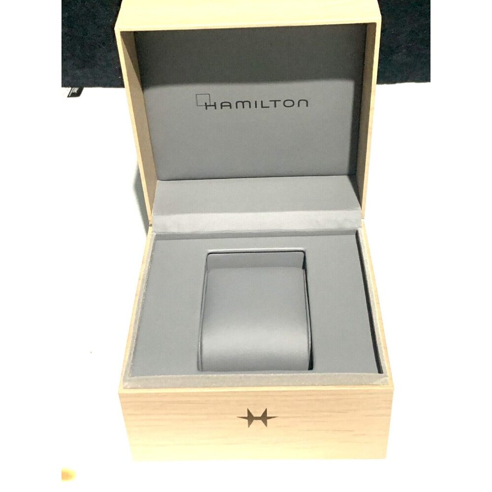 Hamilton Watch Presentation Brown Gray Cardboard … - image 1